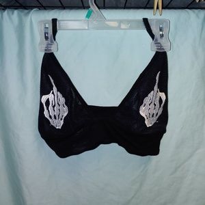 Shein bralette skeleton fingers